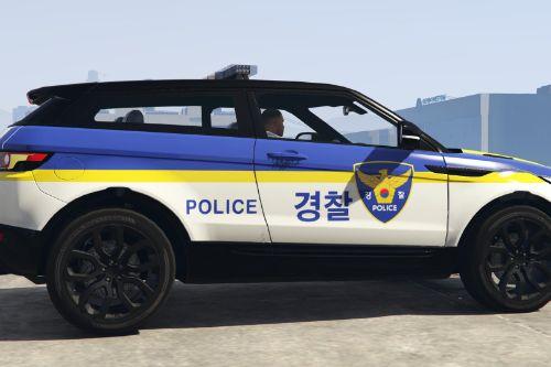 Range Rover Evoque South Korea Police Car